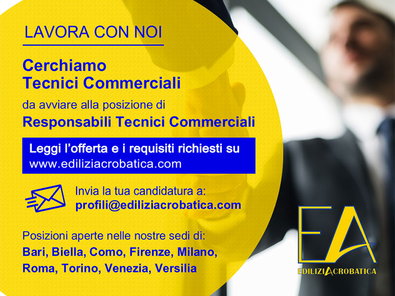 offerte lavoro tecnico commerciale