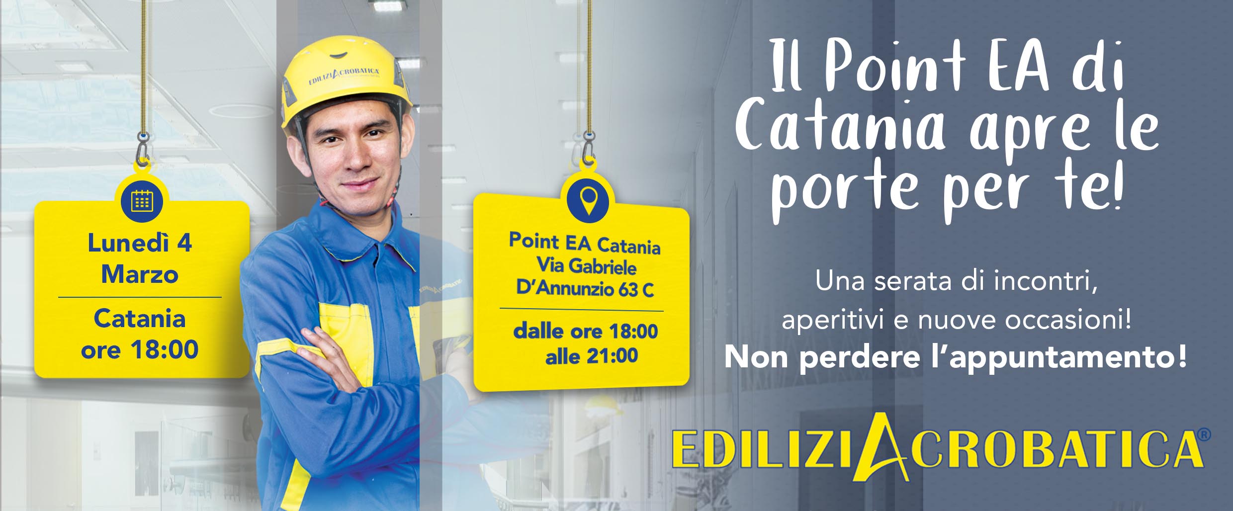 INAUGURAZIONE POINT CATANIA – ATTENZIONE CAMBIO DATA: Lunedì 4 Marzo