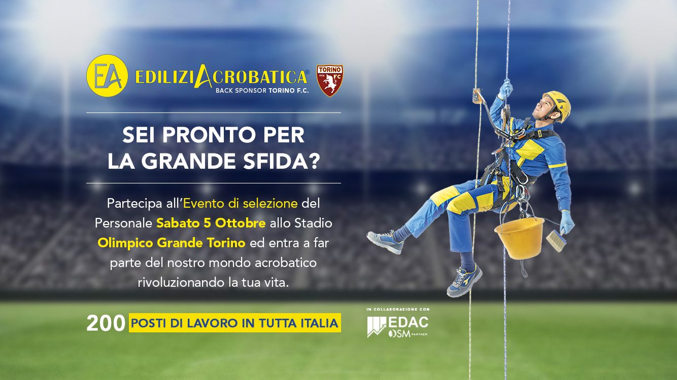 EVENTO DI SELEZIONE DEL PERSONALE – STADIO OLIMPICO GRANDE TORINO