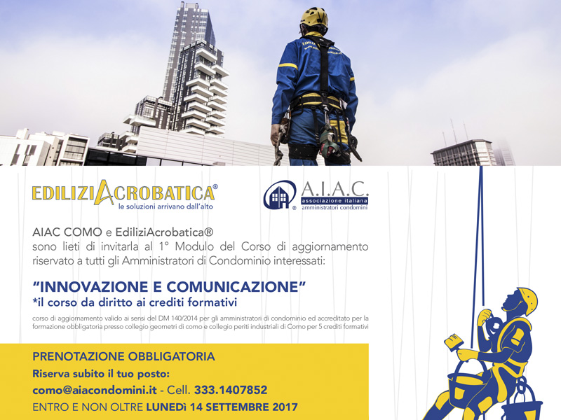 Corso di aggiornamento per amministratori di condominio